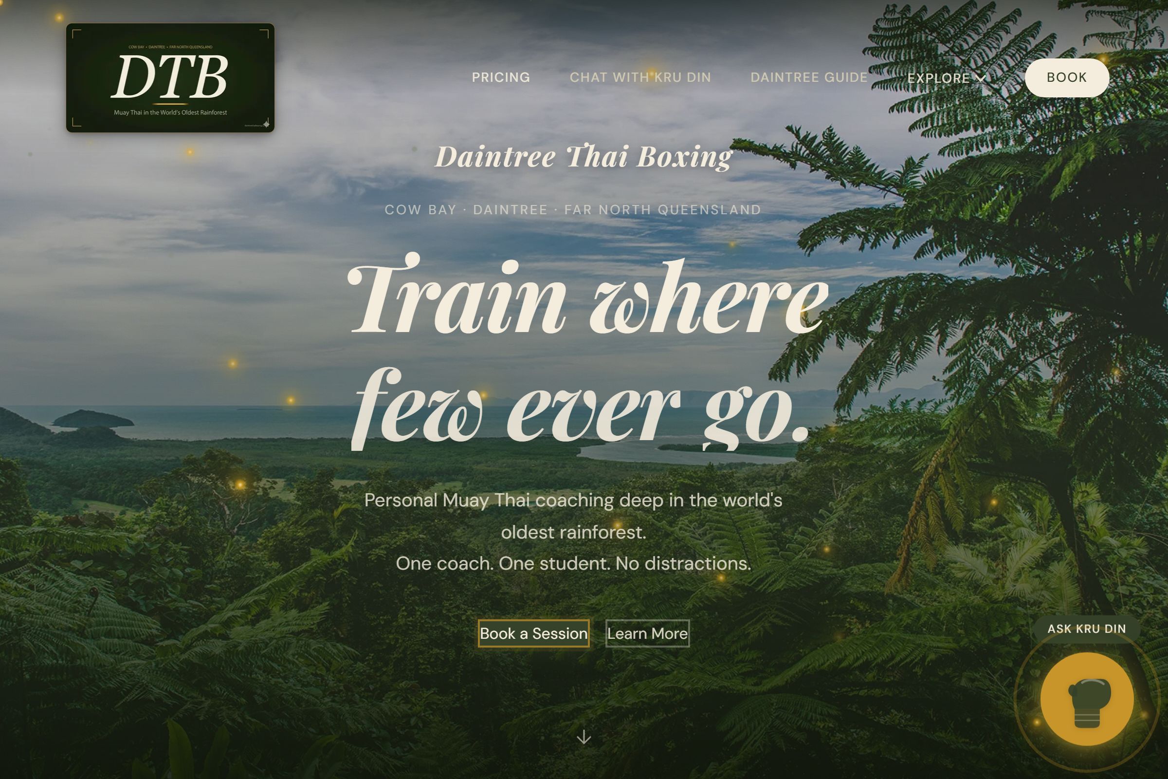Screenshot of Daintree Thai Boxing