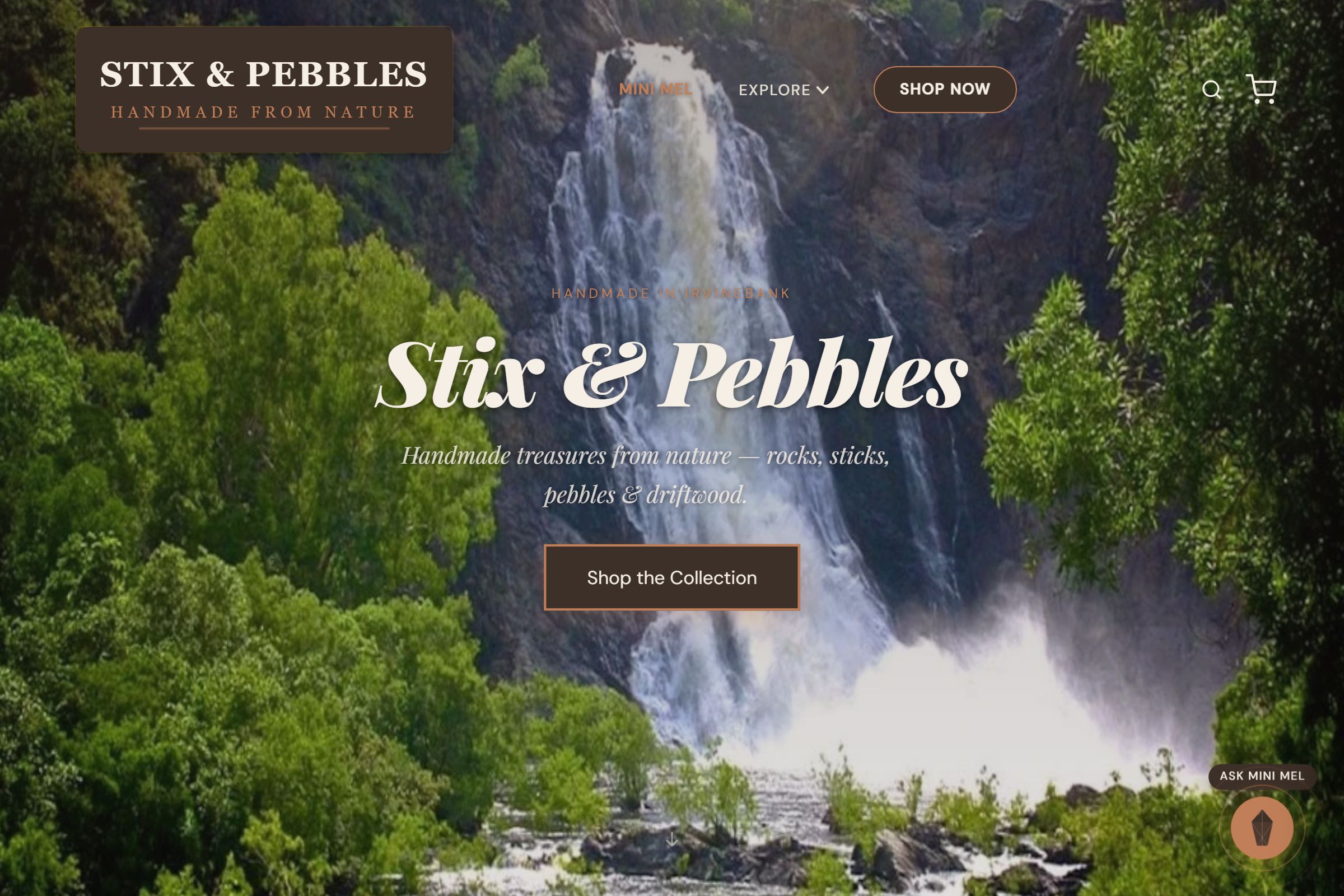 Screenshot of Stix & Pebbles